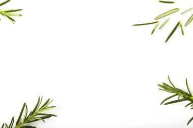 Beyaz arkaplanda taze biberiye