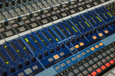Ses Denetim Masası. Kaydırıcıları yakın çekim