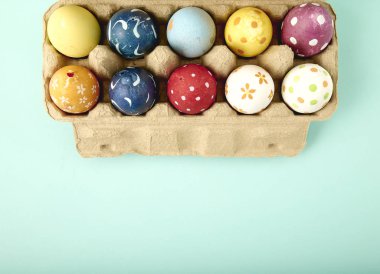 Coloeful Paskalya pastel arka plan