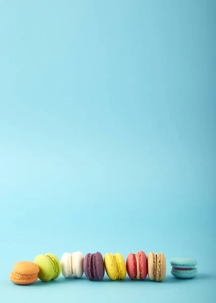 Mini-Kuchen Macaron oder Makronen — Stockfoto