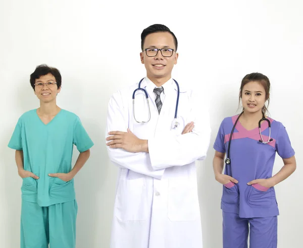Grupp av vårdpersonal — Stockfoto