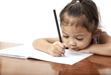 Asyalı küçük geri okula git 