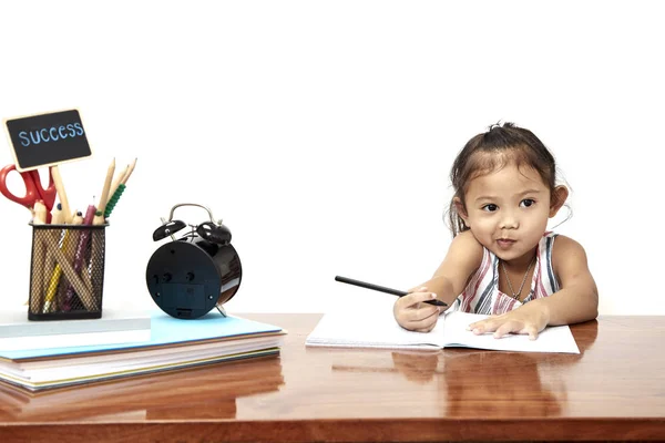 Aziatische weinig terug naar school gaan — Stockfoto