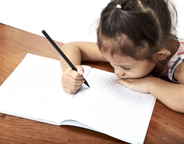 Aziatische weinig terug naar school gaan — Stockfoto