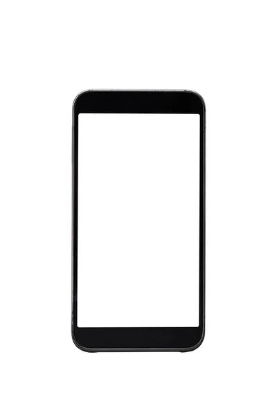 Moderne smart telefoon wit scherm — Stockfoto
