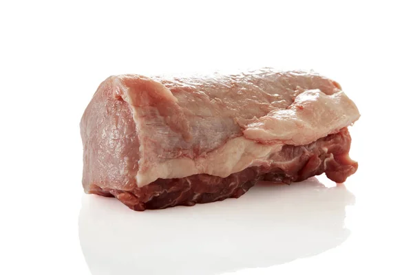 片鲜猪肉里脊肉 — 图库照片