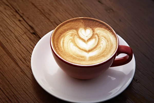 Latte-Art-Herz — Stockfoto