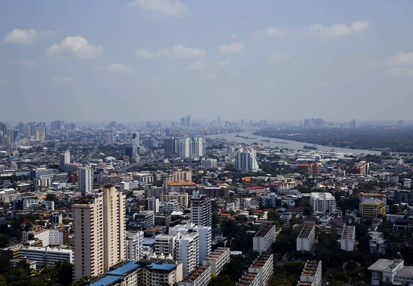 Bangkok Ciudad grande del paisaje urbano — Foto de Stock