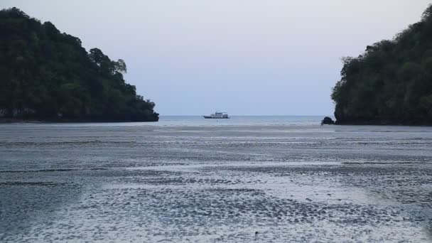 Zee Uitzicht Van Thailand Bij Zonsondergang Krabi — Stockvideo