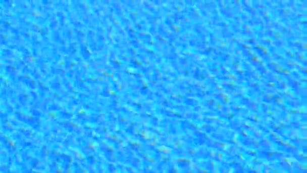 Υπόβαθρο Του Καθαρού Νερού Μια Μπλε Πισίνα — Αρχείο Βίντεο