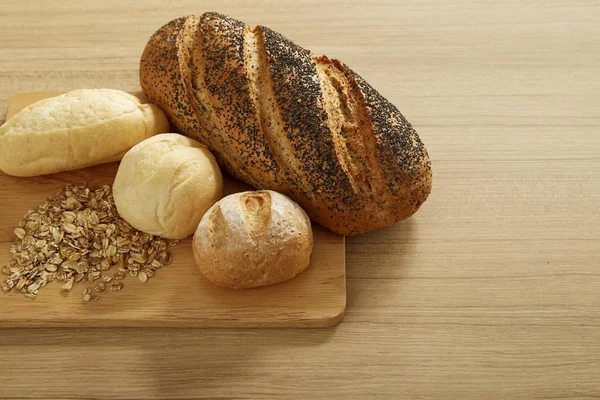 Французский хлеб вид сверху — стоковое фото