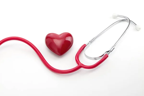 Health care stethoscope with heart — Stock Photo, Image