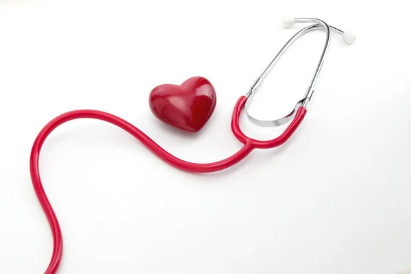 Health care stethoscope with heart — Stock Photo, Image