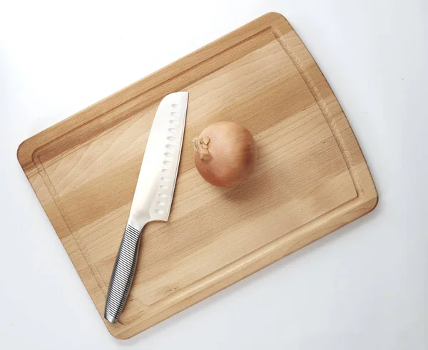 칼 양파, 요리 기구 — 스톡 사진