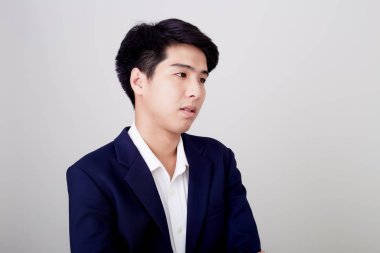 genç yakışıklı işadamı portresi