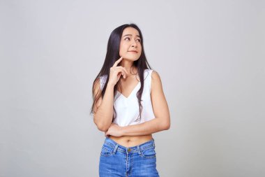 genç ve güzel bir kadın portresi