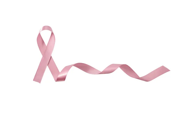 Nastro rosa simbolo Sensibilizzazione al Cancro al seno — Foto Stock