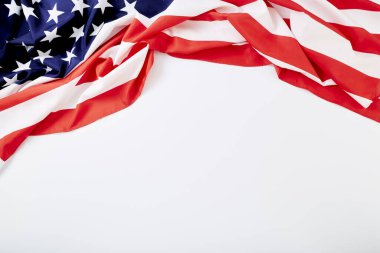 Anma Günü için Amerikan Bayrak Dalgası ya da 4 Temmuz