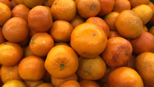 Fruit Farmers Market Sale Orange Market Thailand Department Store — Stock video