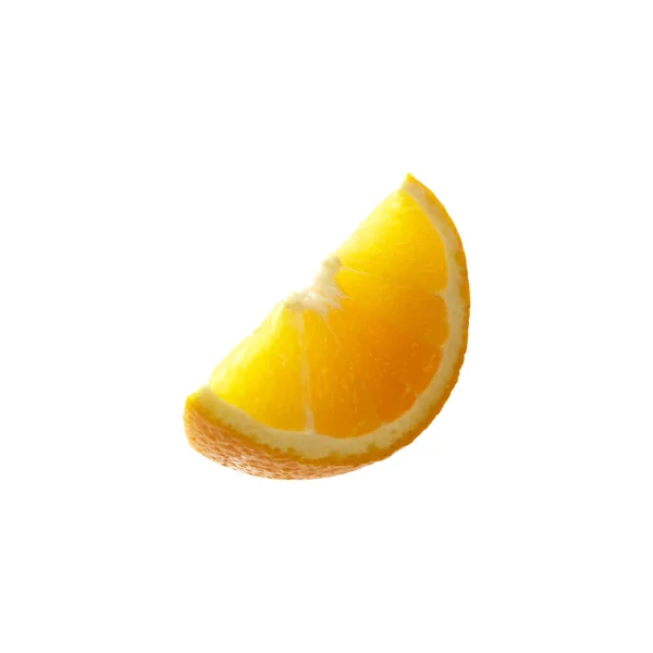 Čerstvé Oranžové Ovoce Oranžový Řez Izolovat Bílém Pozadí — Stock fotografie