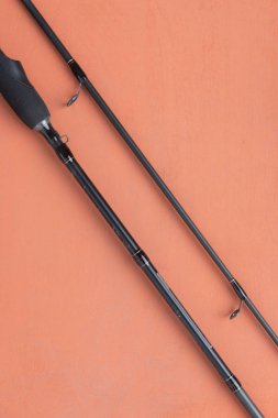 Balıkçılık aksesuarları ve metin için yer ile arka plan