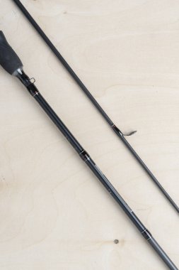 Balıkçılık aksesuarları ve metin için yer ile arka plan