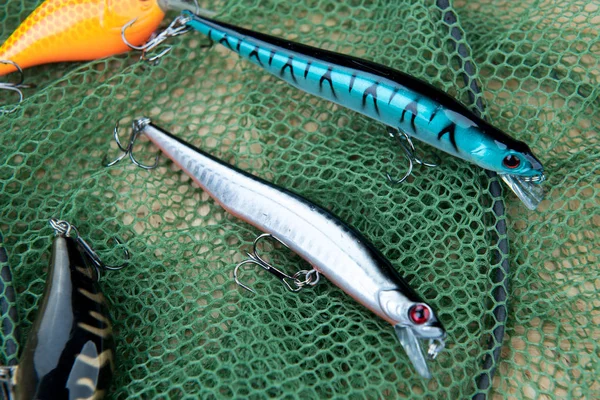 Fundo Com Acessórios Pesca Lugar Para Texto — Fotografia de Stock