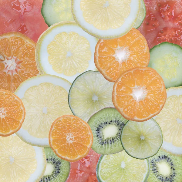 meyve dilimleri ile metin için yer