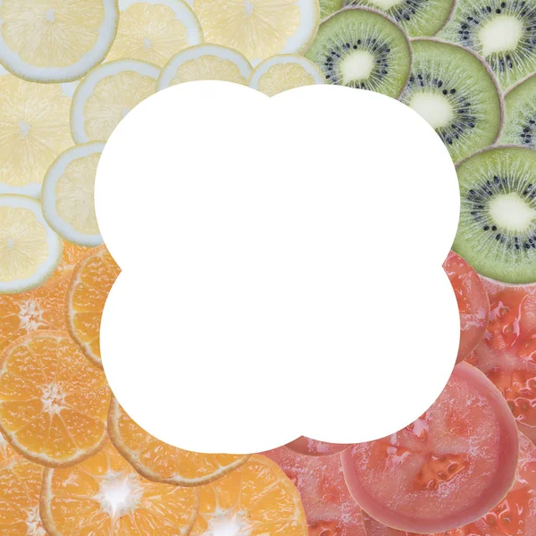 meyve dilimleri ile metin için yer