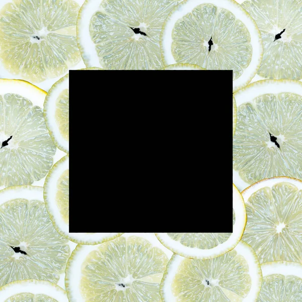 meyve çerçeve metin için yer ile siyah bir arka plan