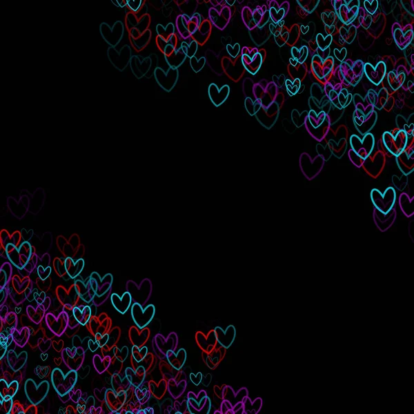 Fondo Abstracto Con Corazones — Foto de Stock