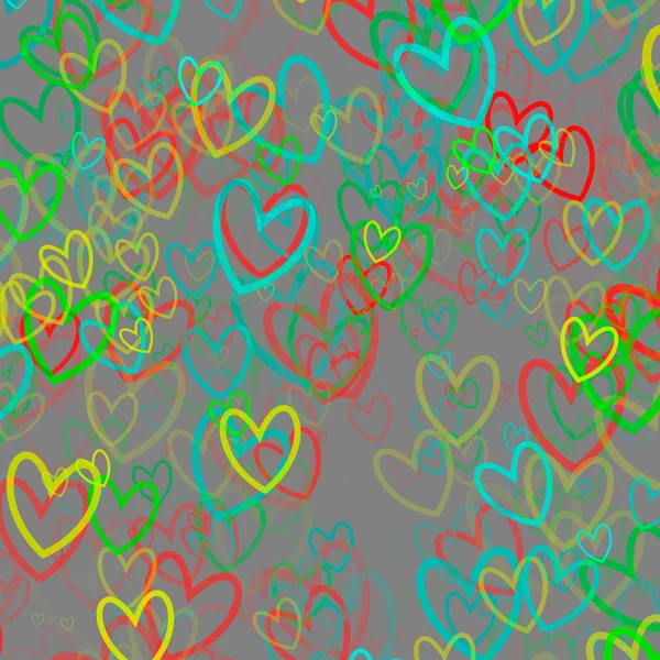 Abstract Background Hearts — Stock Photo, Image