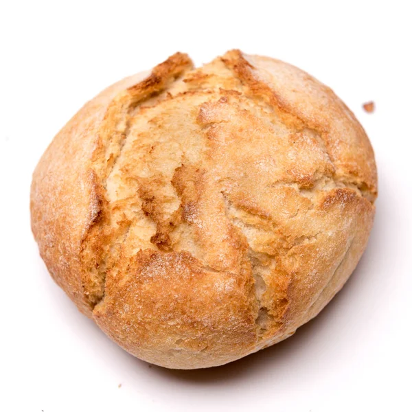 rulo ekmek, izole bir beyaz arka plan üzerinde ekmek