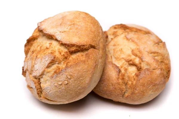 rulo ekmek, izole bir beyaz arka plan üzerinde ekmek