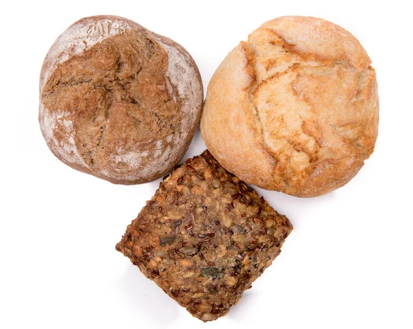 rulo ekmek, izole bir beyaz arka plan üzerinde ekmek