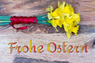 Paskalya için Alman kartı