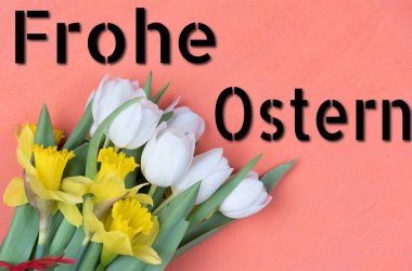 Paskalya için Alman kartı