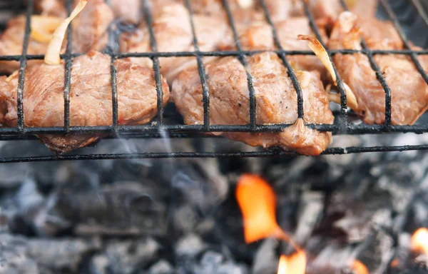 Frisches Rotes Rinderfilet Vom Grill — Stockfoto