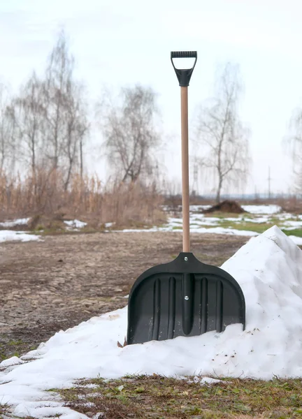 Lopată Zăpadă Natură — Fotografie, imagine de stoc