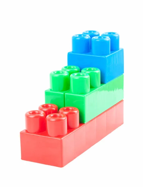 Кубики Игрушки Белом Фоне — стоковое фото