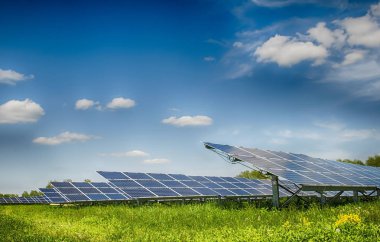 büyük güneş Santrali görüntüsü