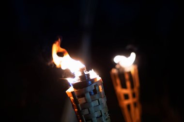flames of torches