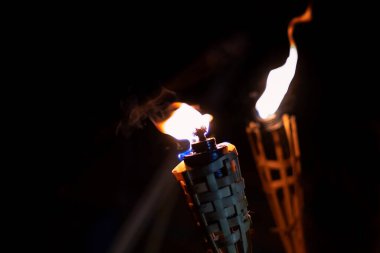 flames of torches