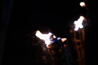 flames of torches