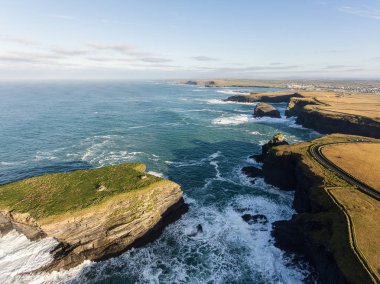 Anteni döngü kafa yarımadanın Batı Clare, İrlanda için. Kilkee Beach 