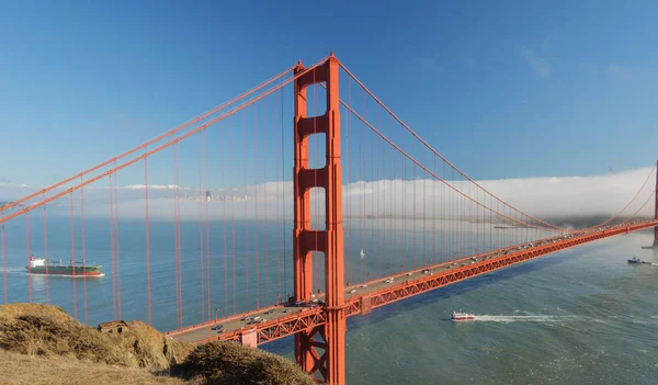 Belle porte d'or panoramique, San Francisco City, Californie, États-Unis — Photo