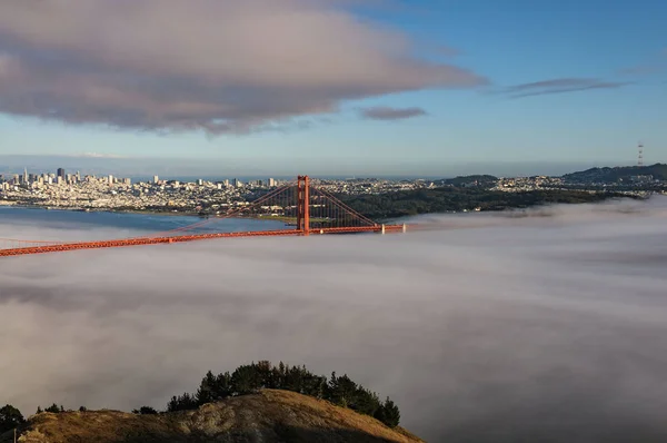 Belle porte d'or panoramique, San Francisco City, Californie, États-Unis — Photo