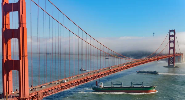 Piękne malownicze Golden Gate, San Francisco City, California, Stany Zjednoczone Ameryki — Zdjęcie stockowe