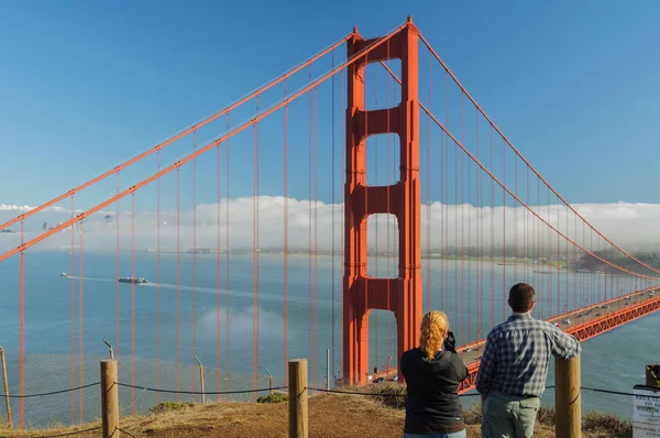 Krásná malebná Zlatá brána, San Francisco City, Kalifornie, Usa — Stock fotografie