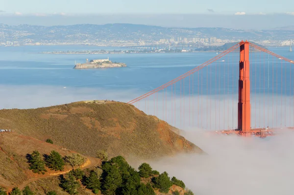 Krásná malebná Zlatá brána, San Francisco City, Kalifornie, Usa — Stock fotografie